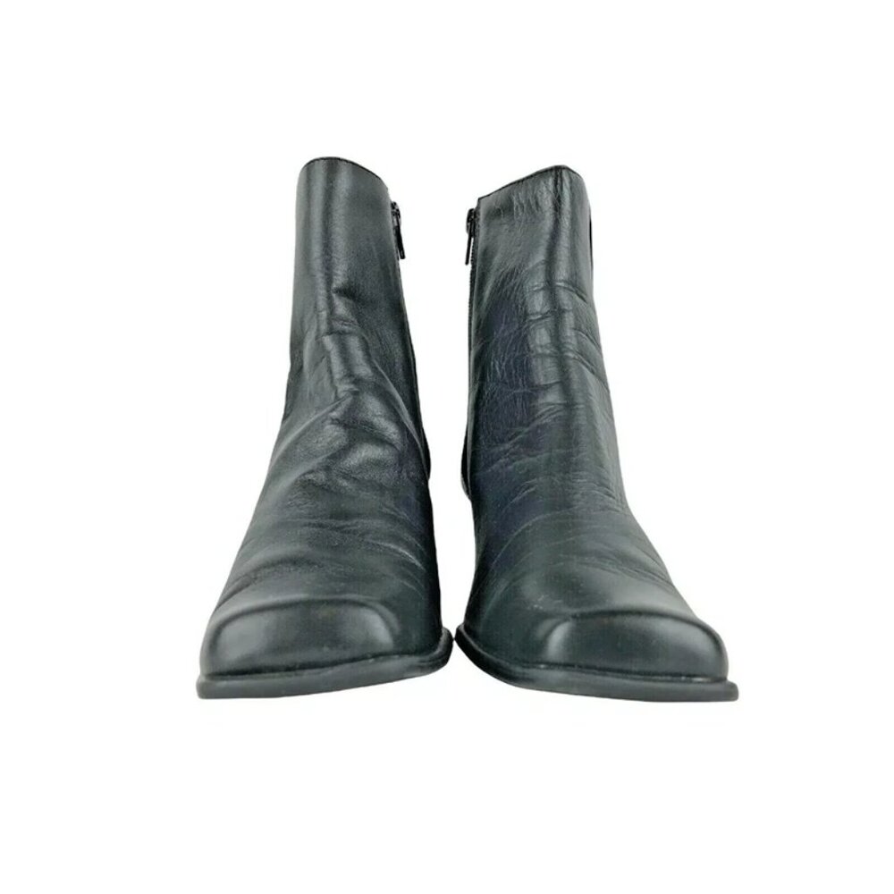 Croft & Barrow Womens Black Side Zipper Block Heel Ankle Bootie Size US 6.5 M - Picture 3 of 9